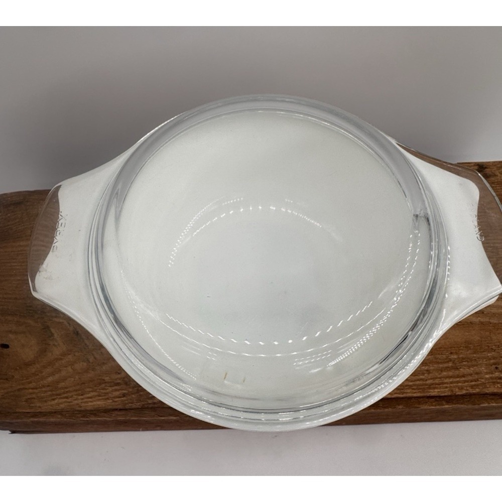 Pyrex England Blue Iris Casseroles w/1 Lid Made In England Set Of 2 Bakeware VTG - Picture 6 of 10